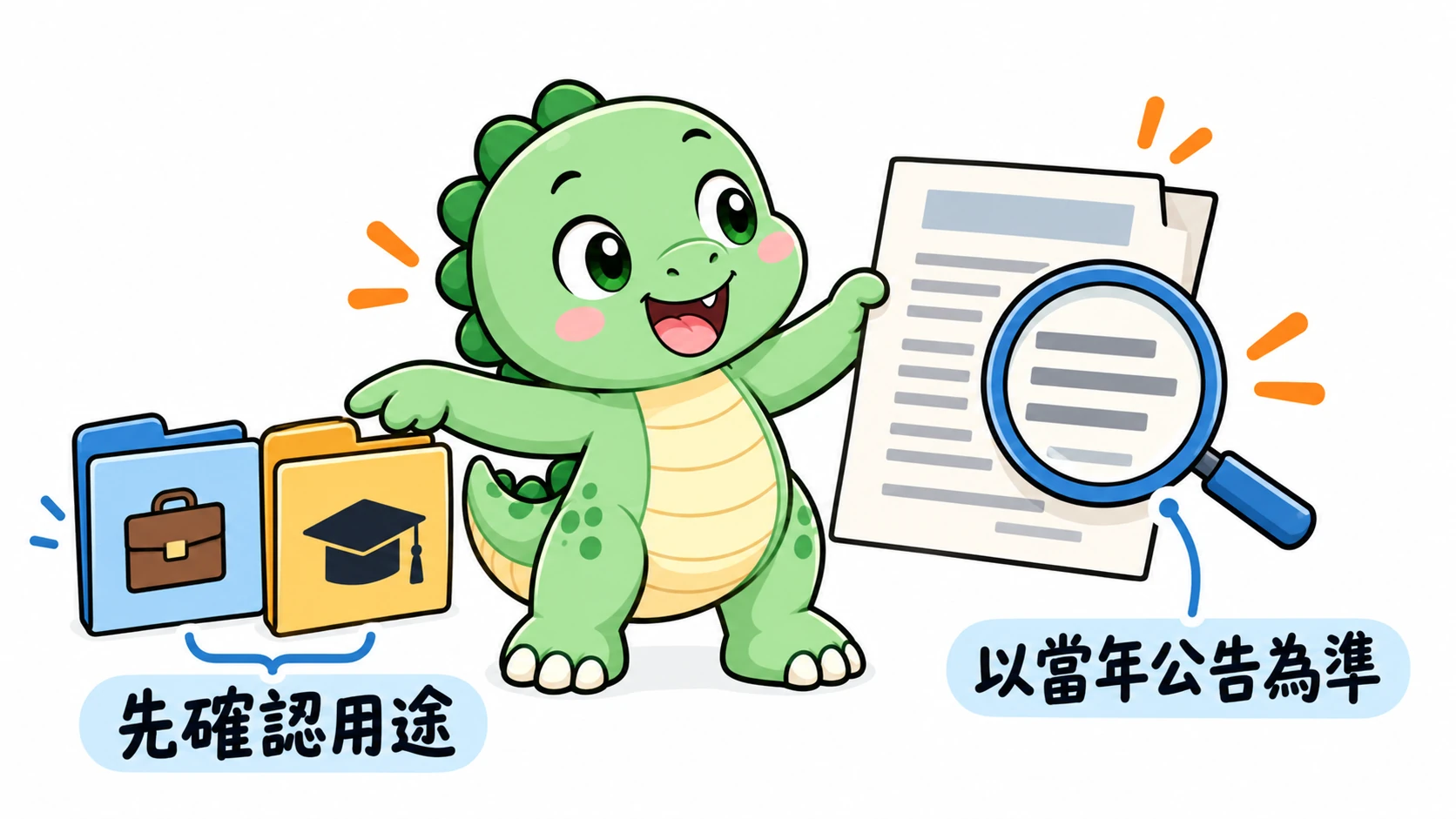 Happysaur 帶著求職或升學目標查看正式公告,先確認真正需要的分數門檻。